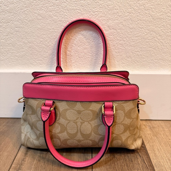 Coach Mini Darcie Carryall Bag Satchel Purse Crossbody - Picture 2 of 11